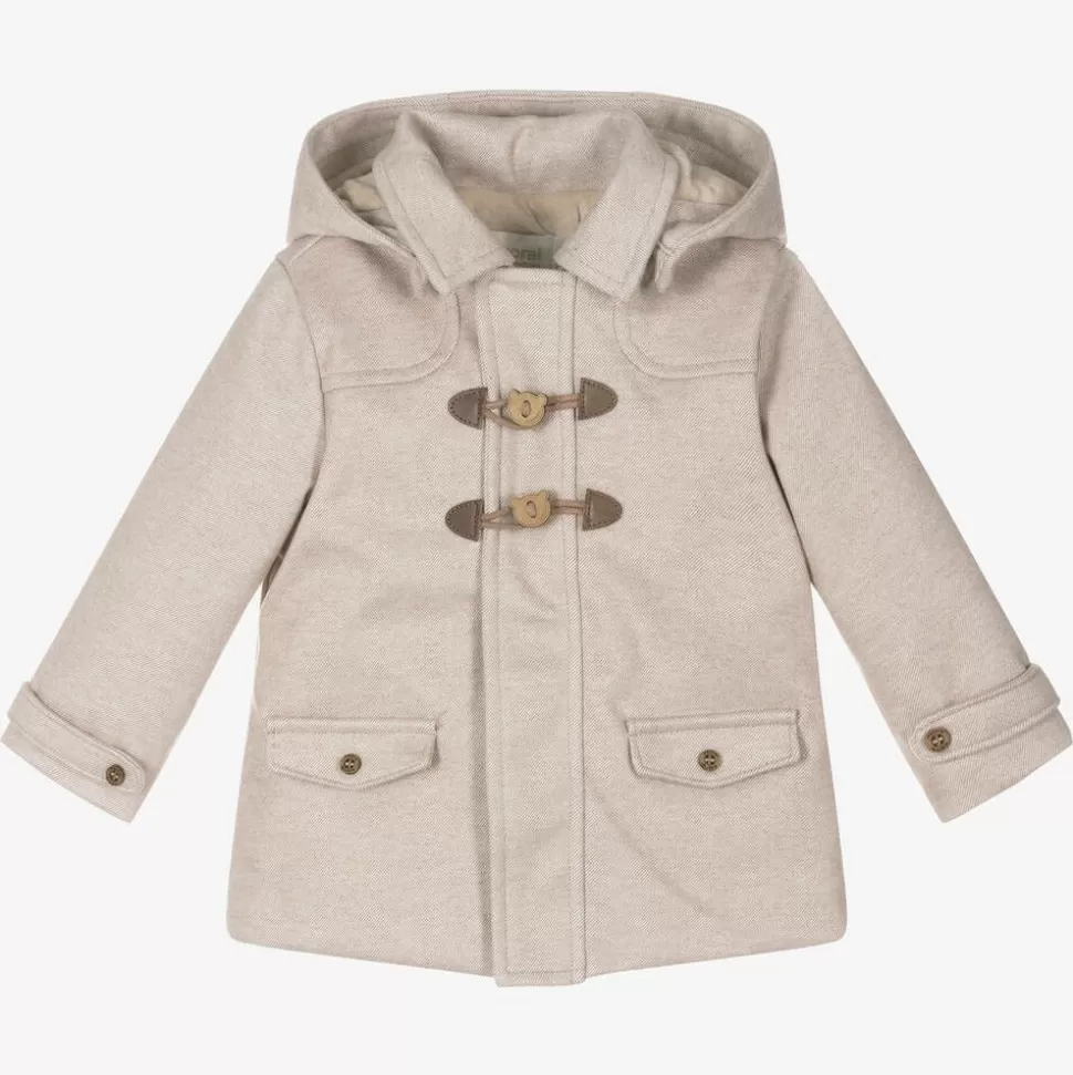 Mayoral Baby Boys Beige Duffle Coat^BOY Coats & Jackets