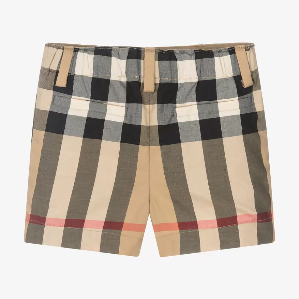 Burberry Baby Boys Beige Vintage Check Shorts^BOY Shorts | Shorts