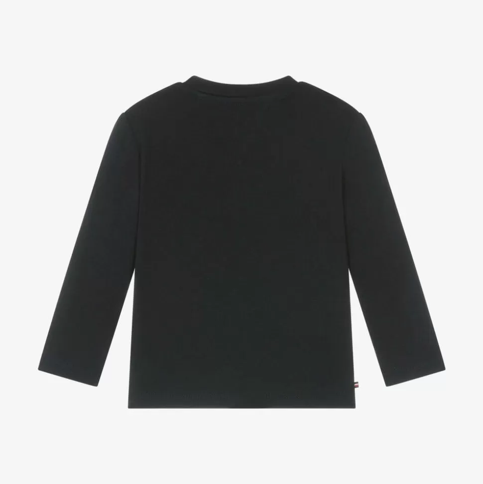 Tommy Hilfiger Baby Boys Blue Cotton Monotype Logo Top^BOY Tops
