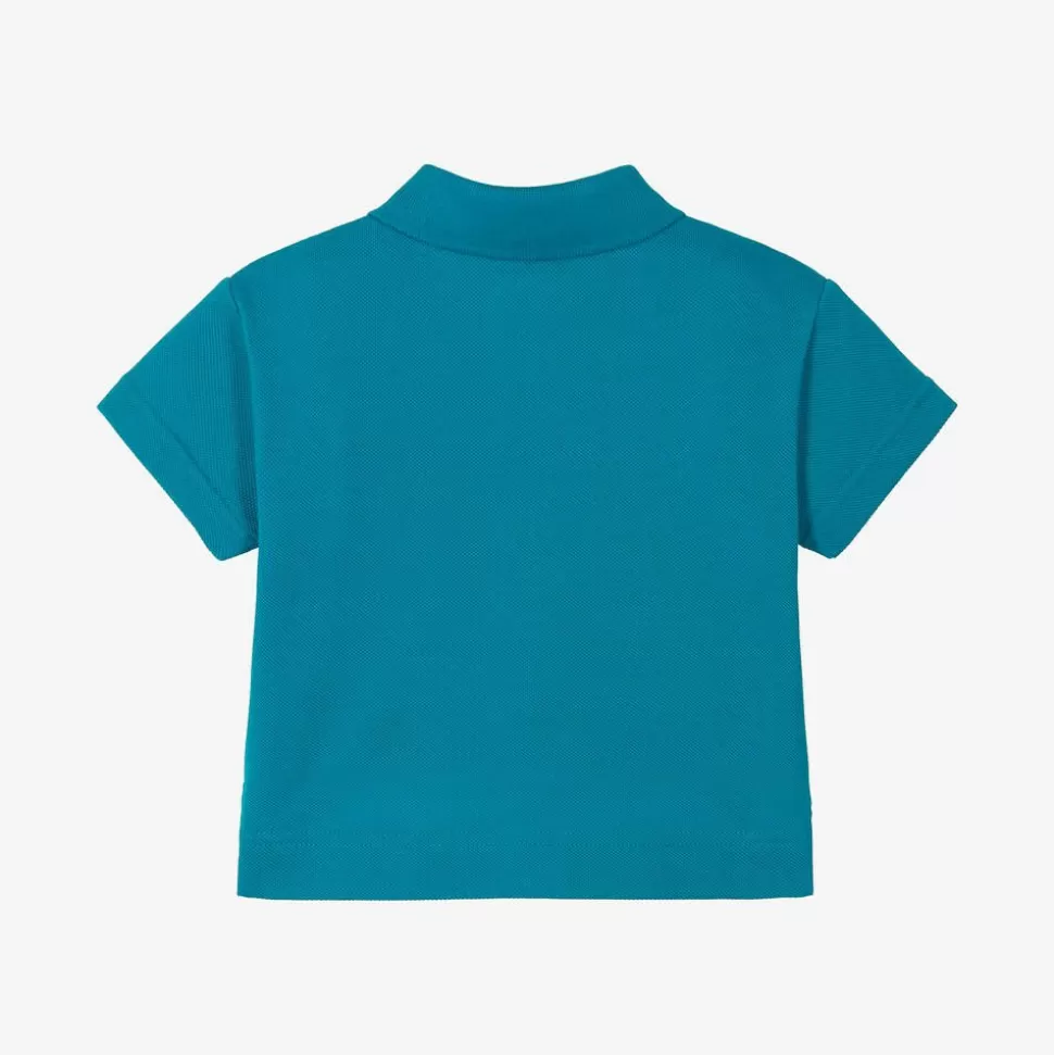 Burberry Baby Boys Blue Cotton Polo Shirt^ Tops