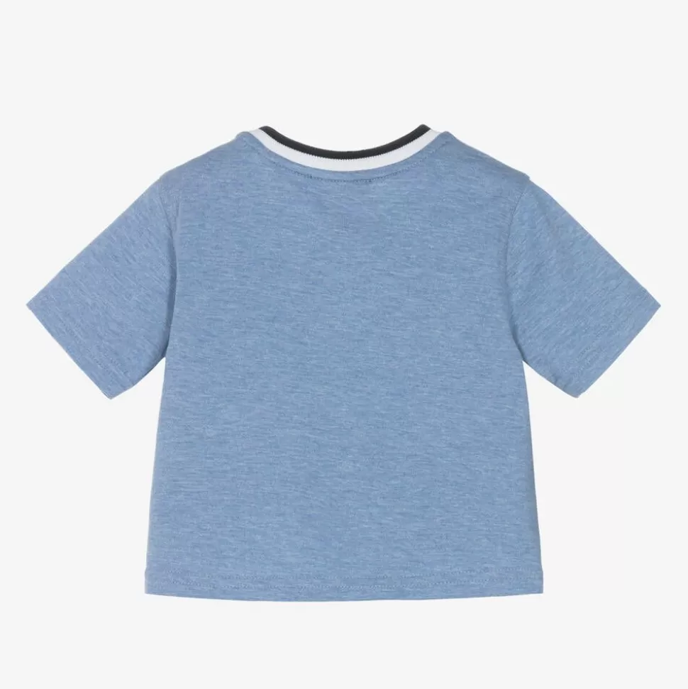 Burberry Baby Boys Blue Cotton T-Shirt^ Tops