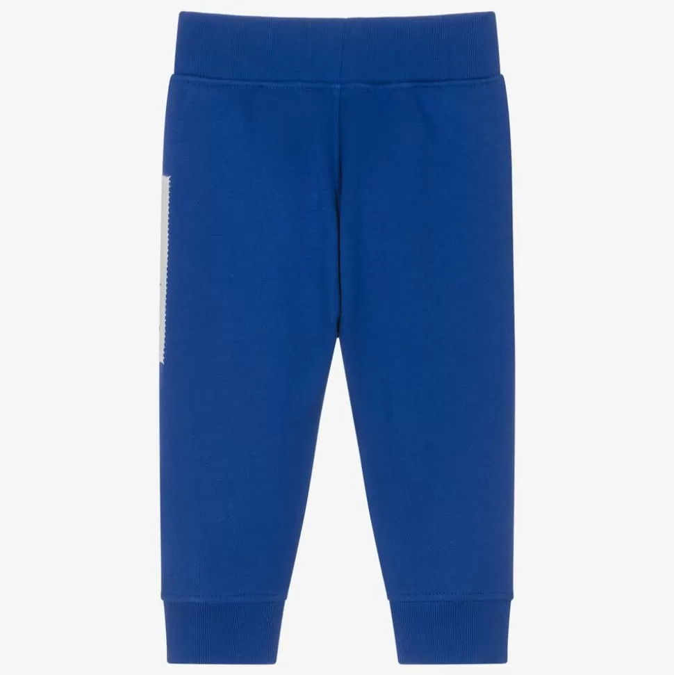Burberry Baby Boys Blue EKD Cotton Joggers^BOY Trousers