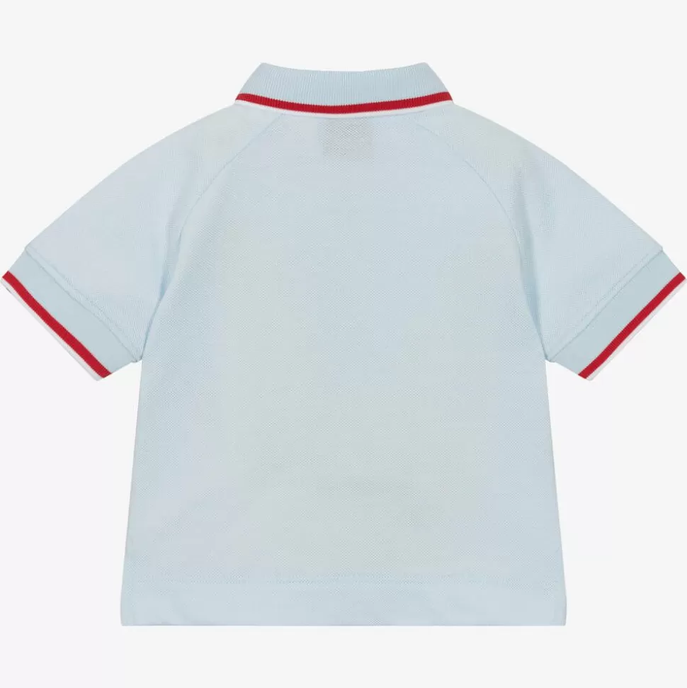 Burberry Baby Boys Blue Logo Polo Shirt^ Tops