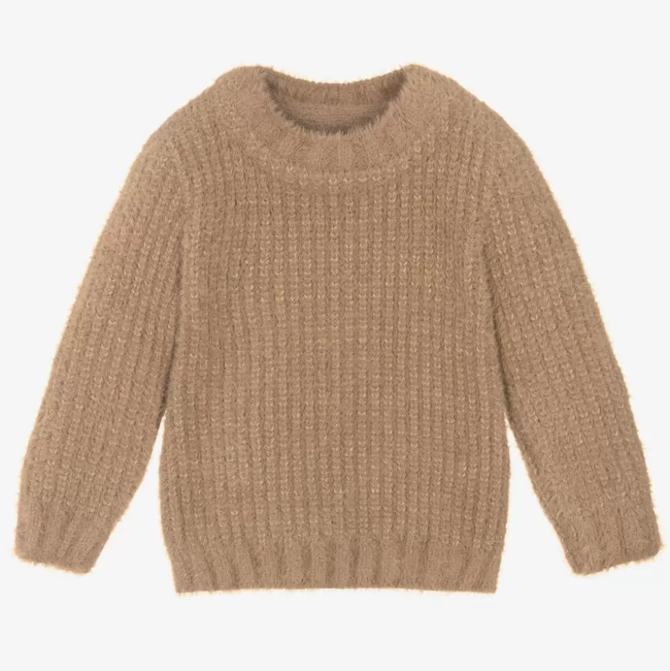 Jamiks Baby Boys Brown Wool & Cashmere Sweater^BOY Tops