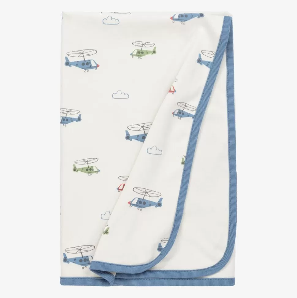 Kissy Love Baby Boys Ivory Helicopter Rescue Blanket (71cm)^ Gifts