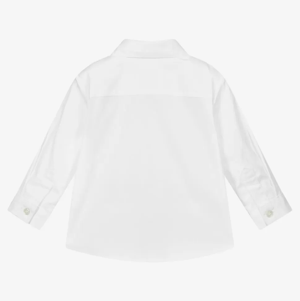 Burberry Baby Boys White Cotton Shirt^ Tops