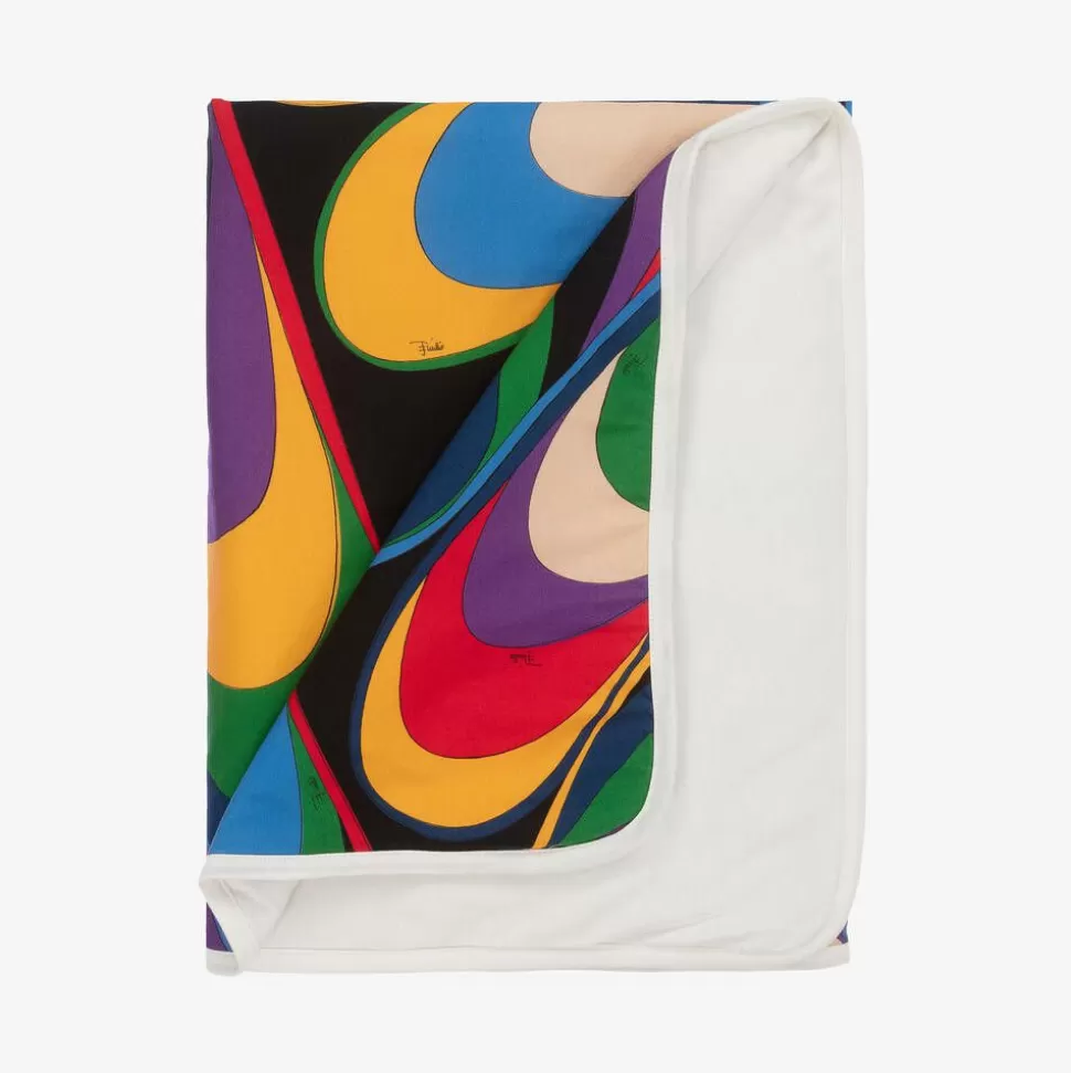 PUCCI Baby Girls Black & Purple Onde Blanket (88cm)^ Gifts