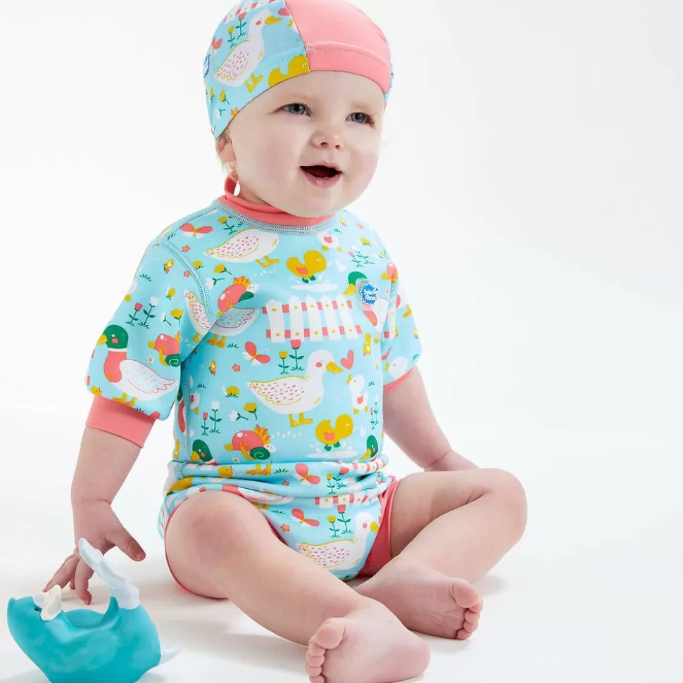 Splash About Baby Girls Blue Happy Nappy Wet Suit (UPF 50+)^ Swimwear