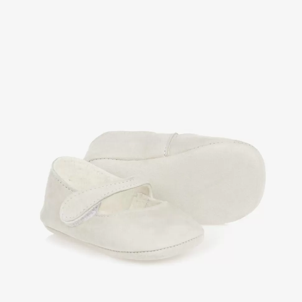 Paz Rodríguez Baby Girls Grey Suede Pre-Walker Shoes^ Gifts