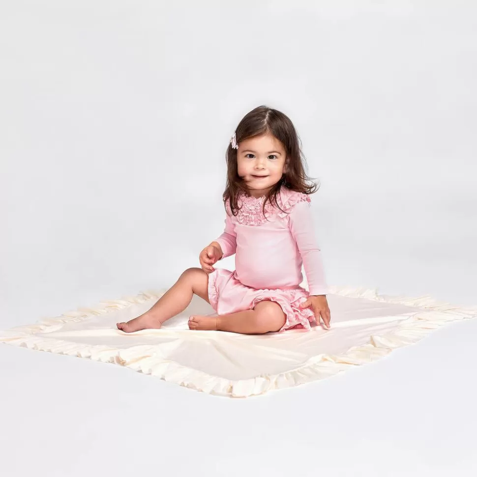 Lemon Loves Layette Baby Girls Ivory Cotton Blanket (90cm)^ Blankets & Shawls