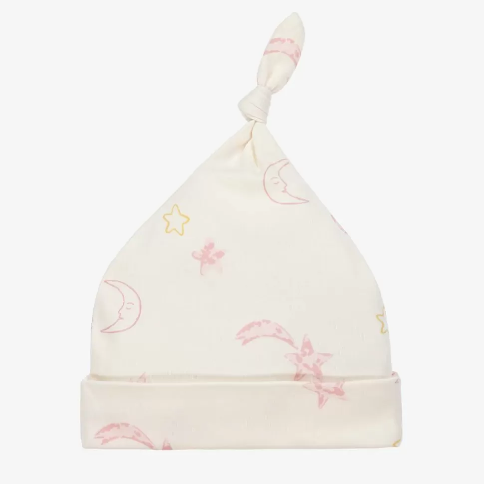 Kissy Love Baby Girls Ivory Cotton Starry Sky Hat^ Gifts