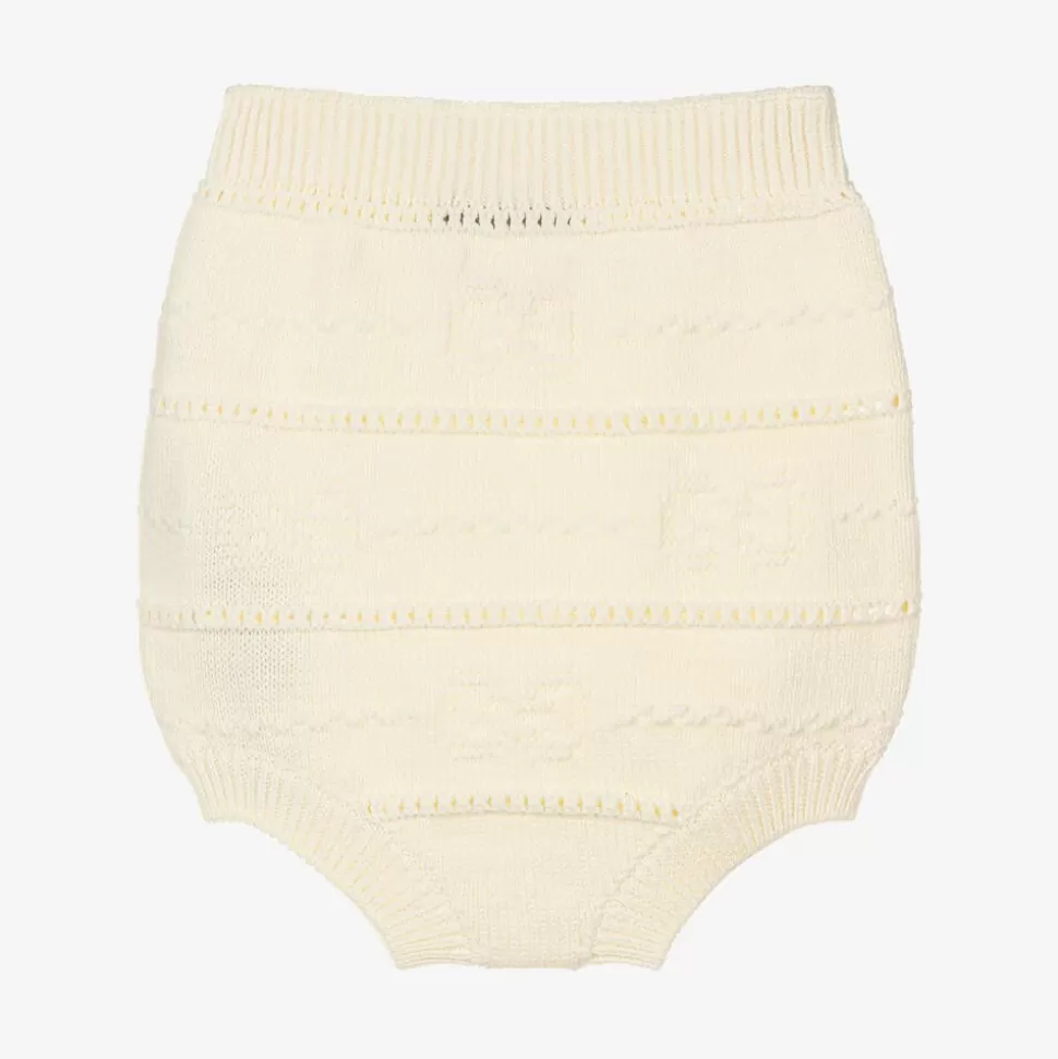 Gucci Baby Girls Ivory Knitted GG Shorts^ Shorts