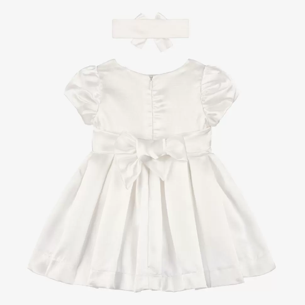Beau KiD Baby Girls Ivory Satin Dress Set^ Dresses