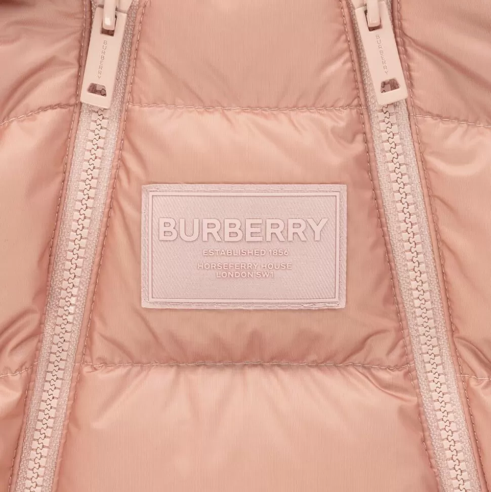 Burberry Baby Girls Pink & Vintage Check Snowsuit^ Snowwear | Snowwear