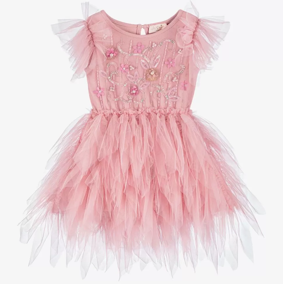 Tutu du Monde Baby Girls Pink Beaded Tulle Dress^ Dresses