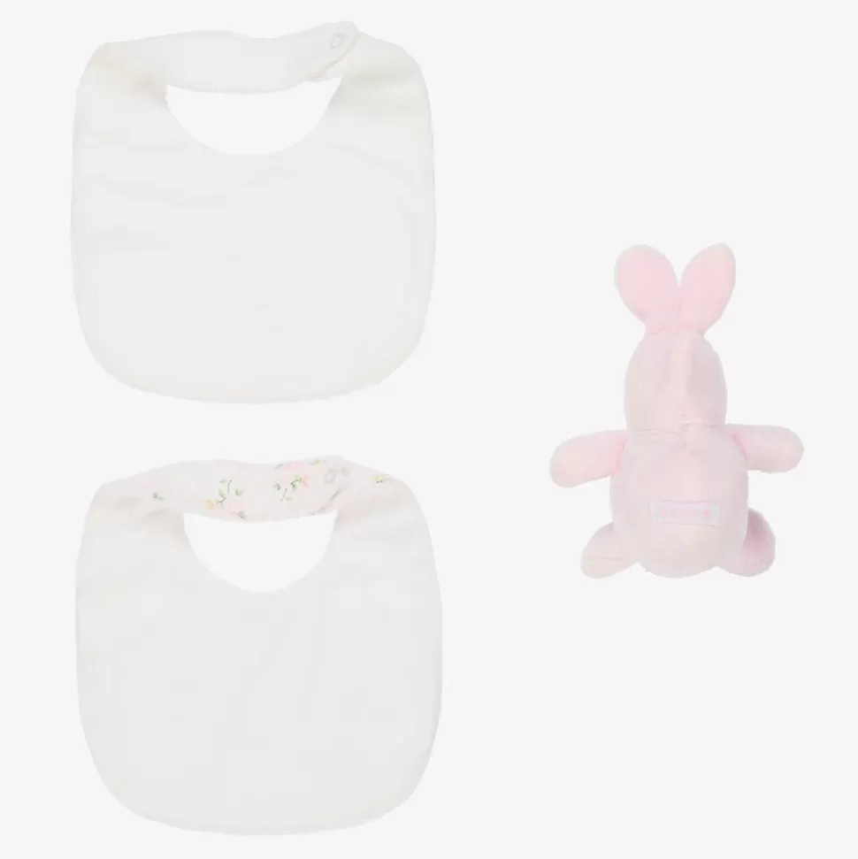 Emile et Rose Baby Girls Pink Bibs & Bunny Gift Set^ Gifts
