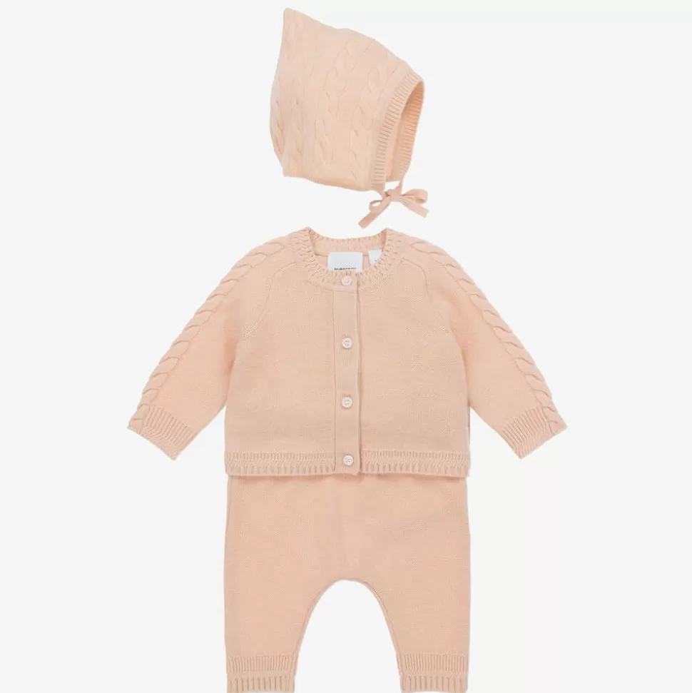 Burberry Baby Girls Pink Cashmere Trouser Set^ Gifts