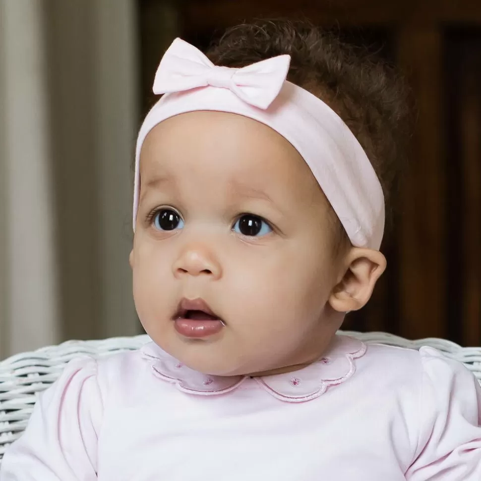 Emile et Rose Baby Girls Pink Cotton Bow Headband^ Hair Accessories