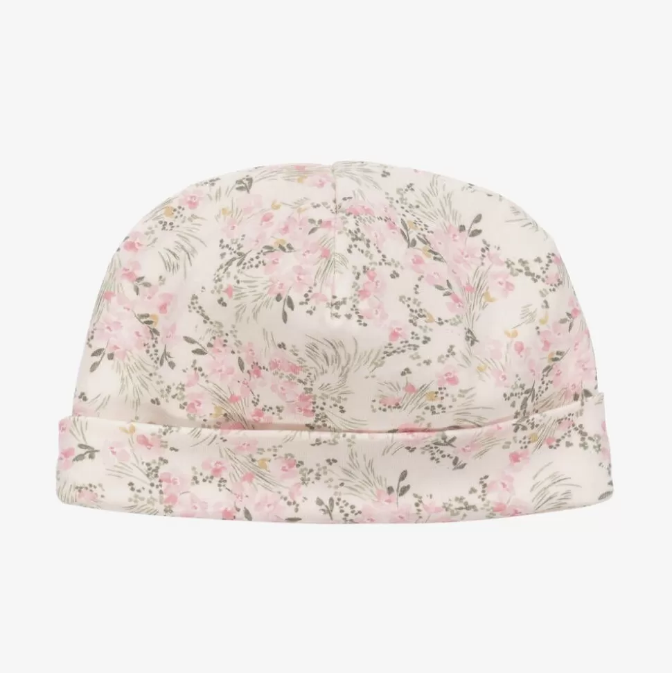 Tartine et Chocolat Baby Girls Pink Floral Cotton Hat^ Hats