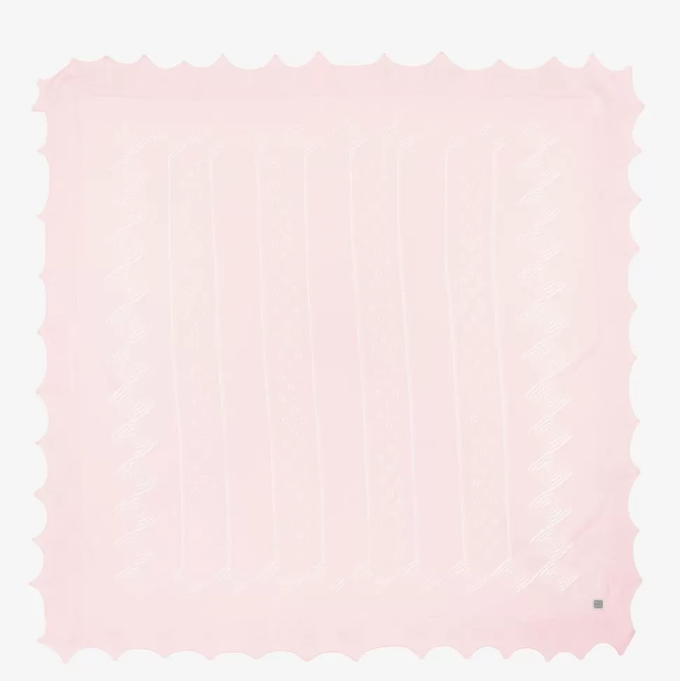 Minutus Baby Girls Pink Knitted Shawl (105cm)^ Blankets & Shawls