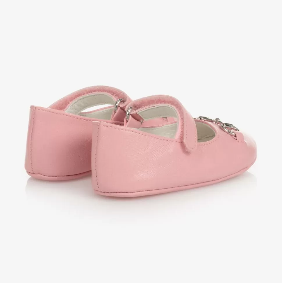 Gucci Baby Girls Pink Leather Shoes^ Pumps & Ballerinas