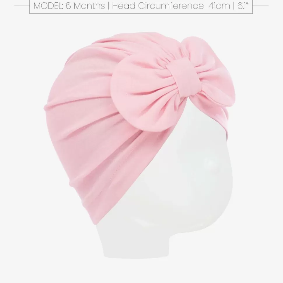 Lemon Loves Layette Baby Girls Pink Pima Cotton Hat^ Hats
