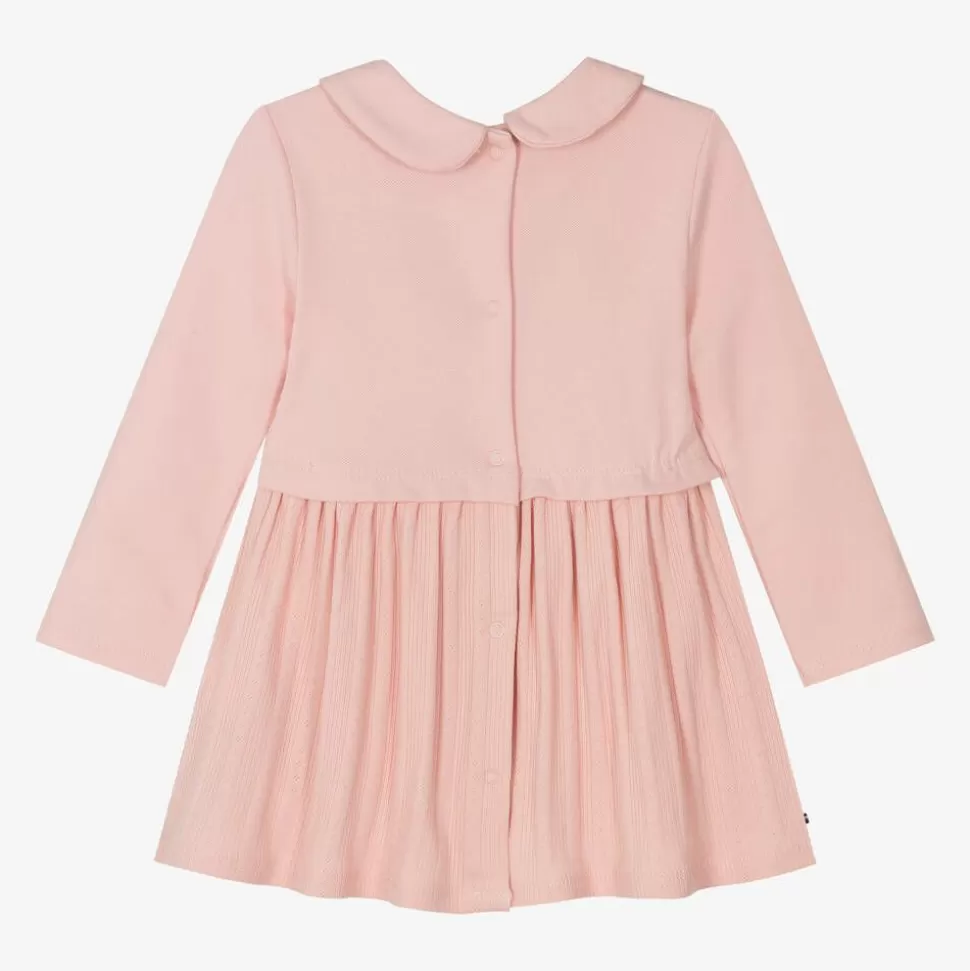 Tommy Hilfiger Baby Girls Pink Piqué & Pointelle Dress^ Dresses