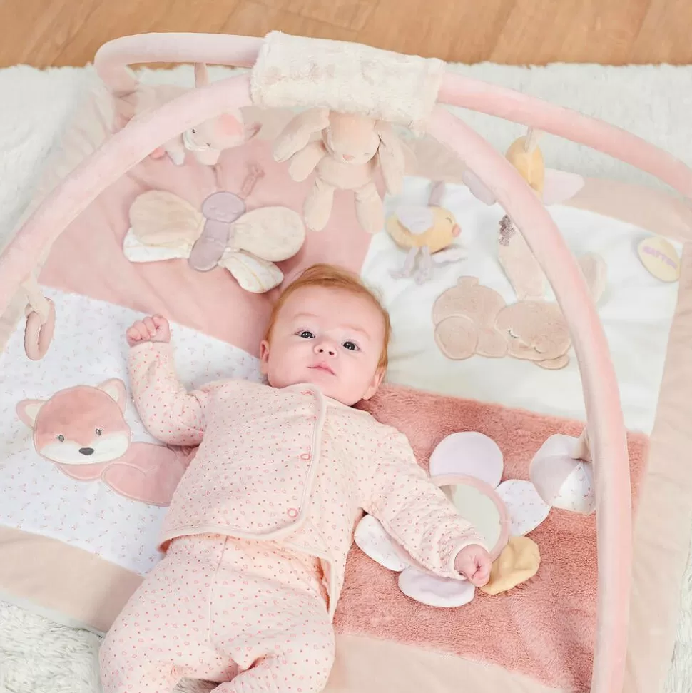Nattou Baby Girls Pink Plush Playmat (80cm)^ Gifts