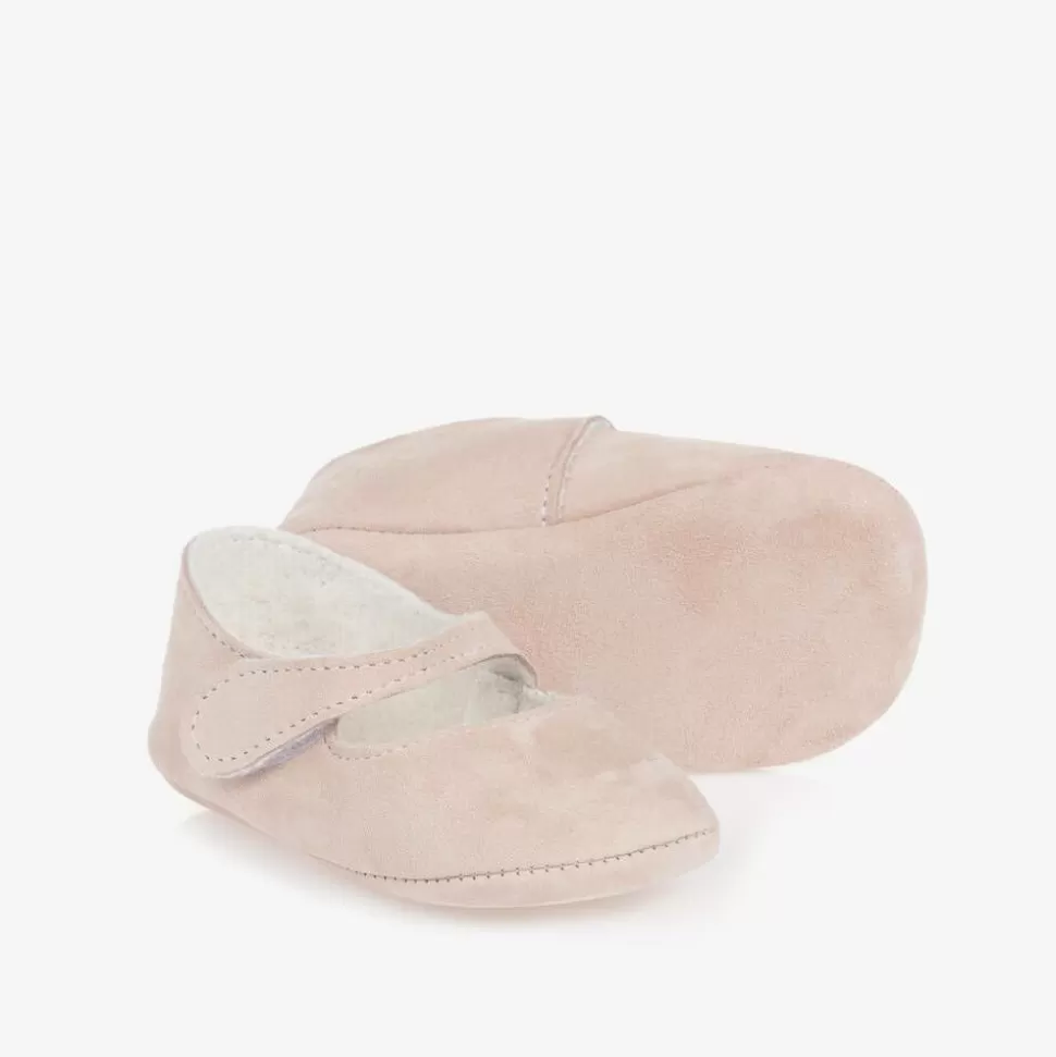 Paz Rodríguez Baby Girls Pink Suede Pre-Walker Shoes^ Gifts