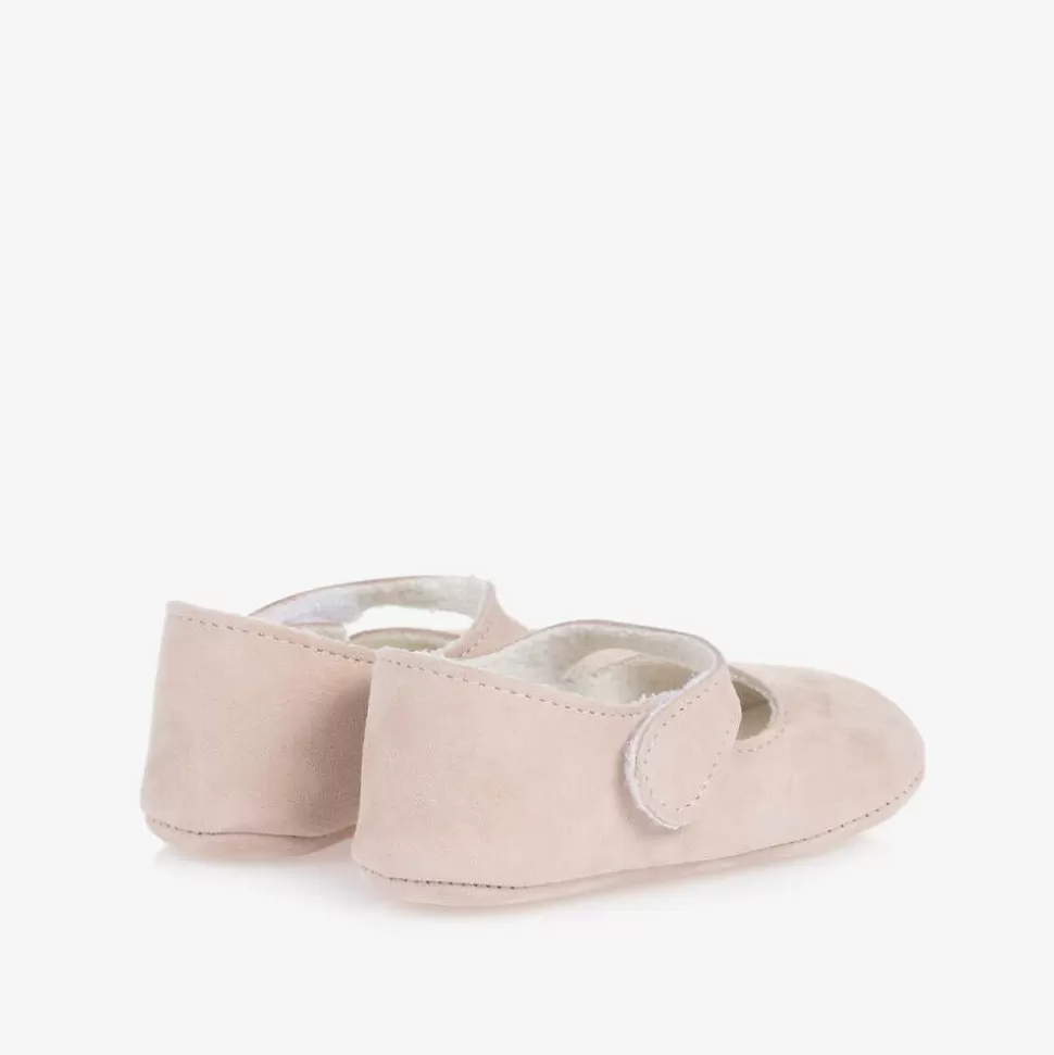Paz Rodríguez Baby Girls Pink Suede Pre-Walker Shoes^ Gifts