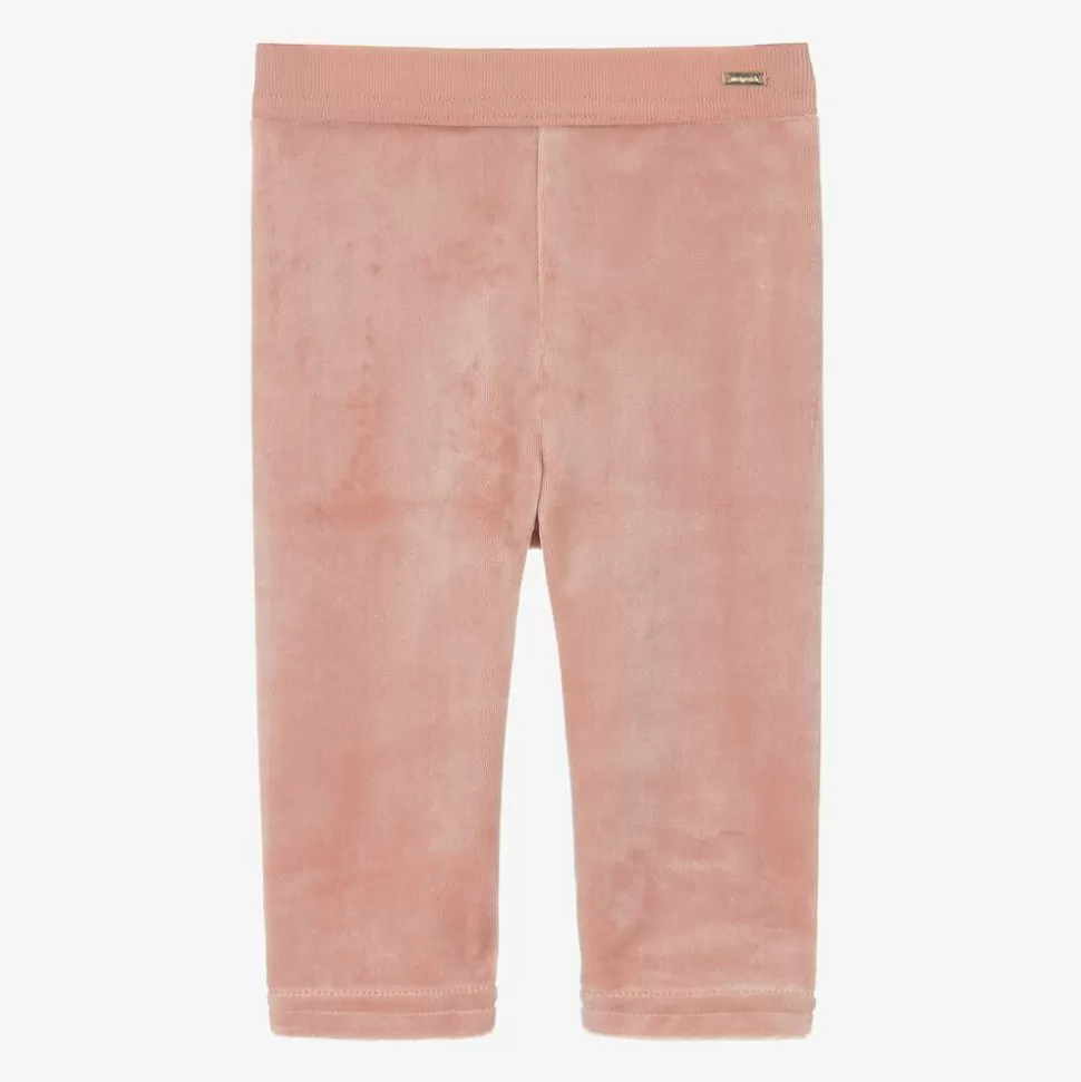 Mayoral Baby Girls Pink Velour Leggings^ Leggings