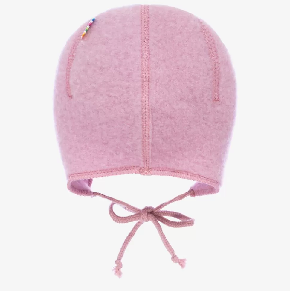 Joha Baby Girls Pink Wool Bonnet^ Hats