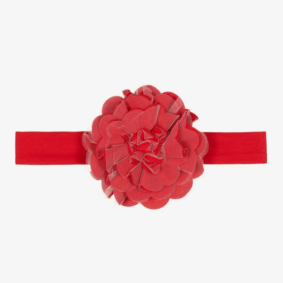Lemon Loves Layette Baby Girls Red Pima Cotton Headband^ Hair Accessories | Hair Accessories
