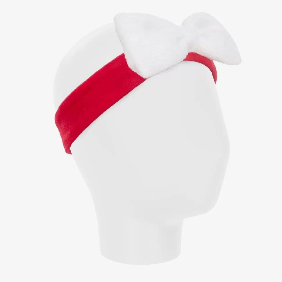 Kissy Kissy Baby Girls Red Velour Christmas Magic Headband^ Hair Accessories