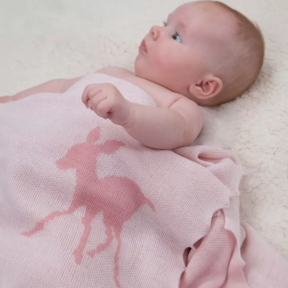 G.H.Hurt amp; Son Baby Girls White Cotton & Pink Wool Gift Set^ Gifts | Babysuits