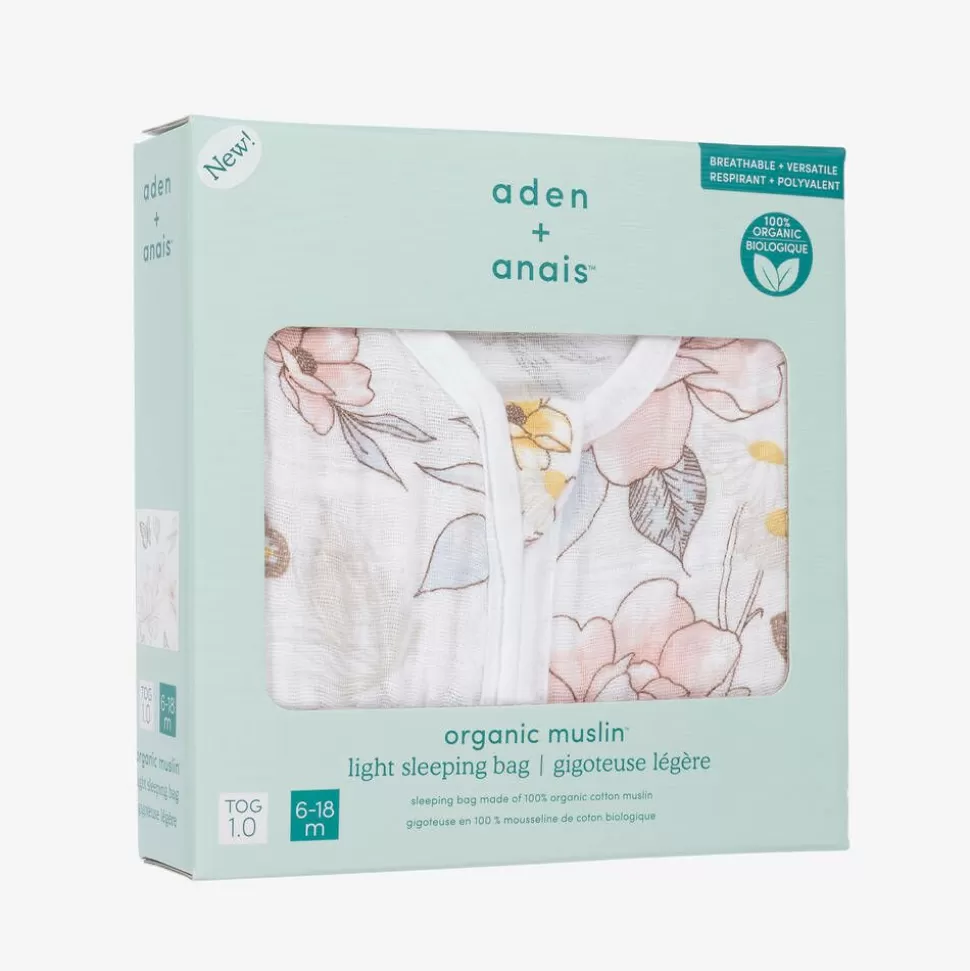 aden + anais Baby Girls White Cotton Sleeping Bag^ Gifts | Sleeping Accessories