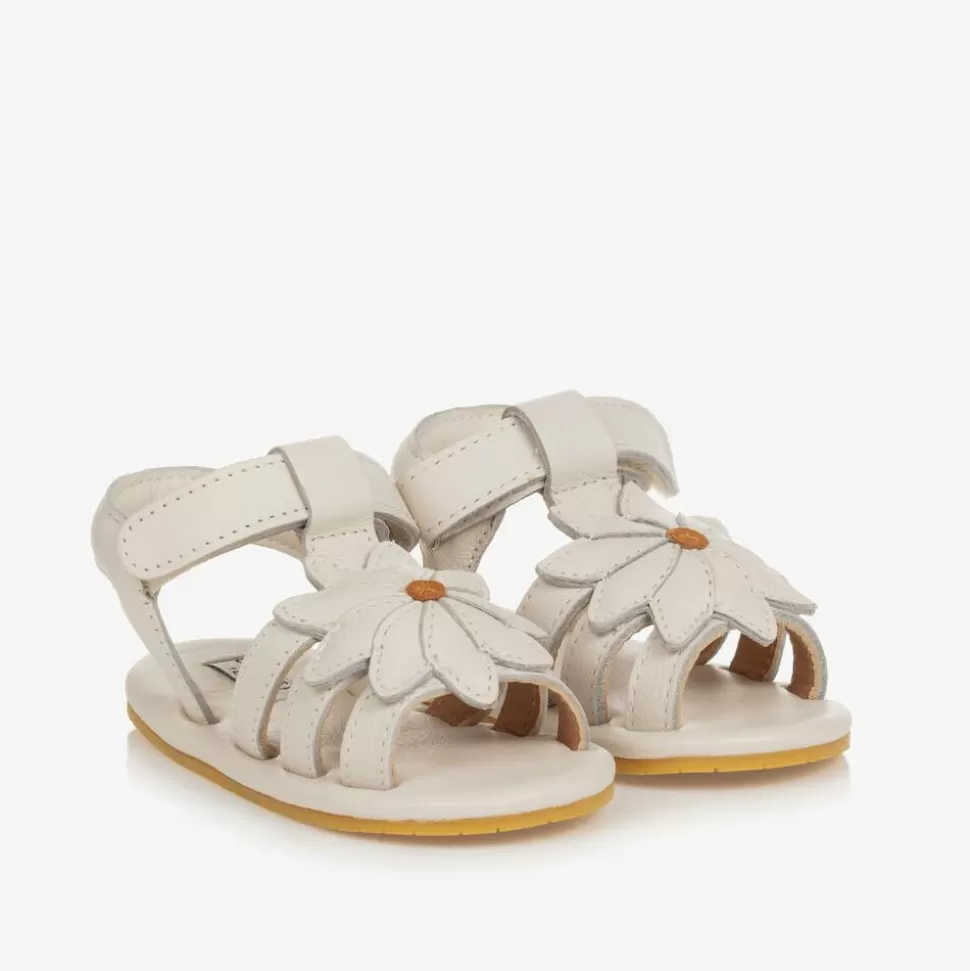 Donsje Baby Girls White Leather Daisy Sandals^ Sandals