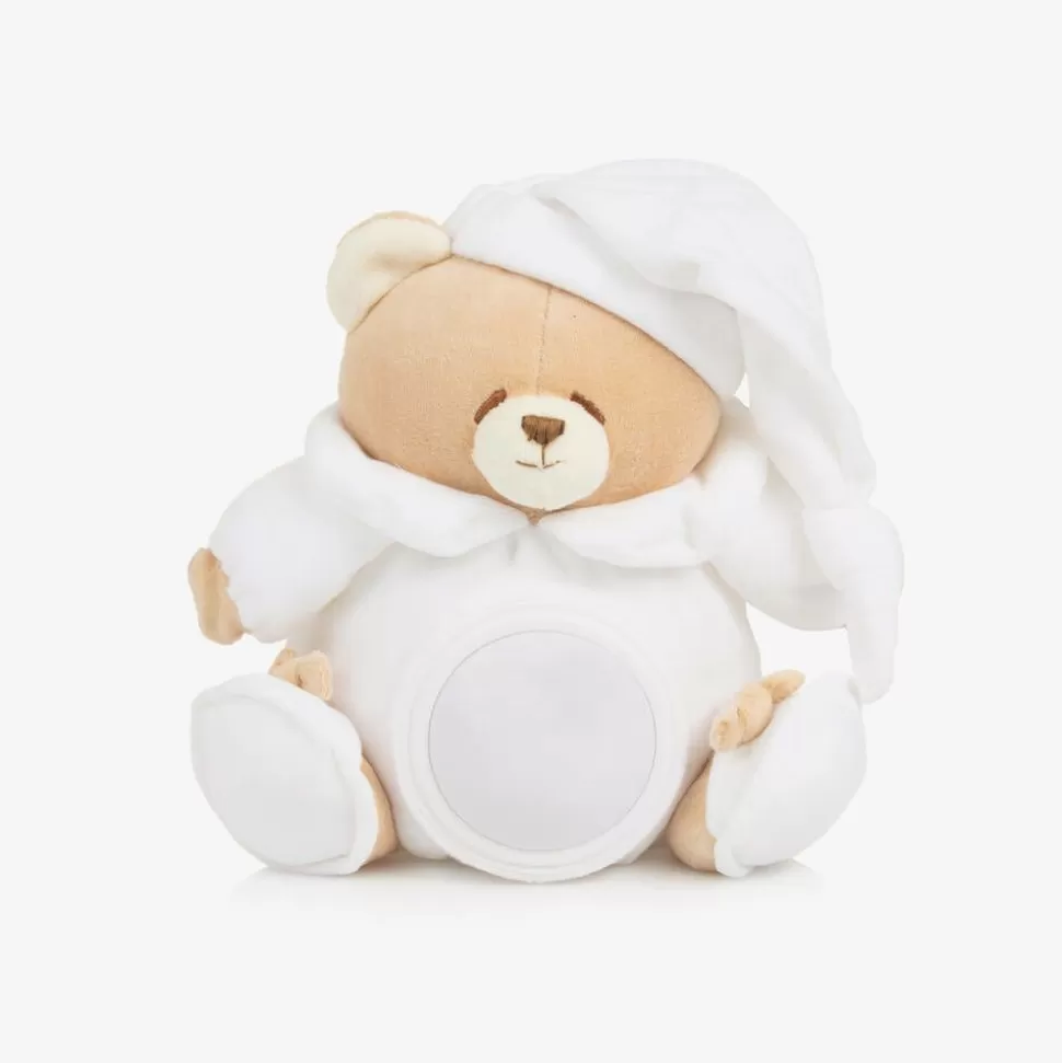 Nanán Beige & White Teddy Bear Night Light (23cm)^ Nursery Accessories