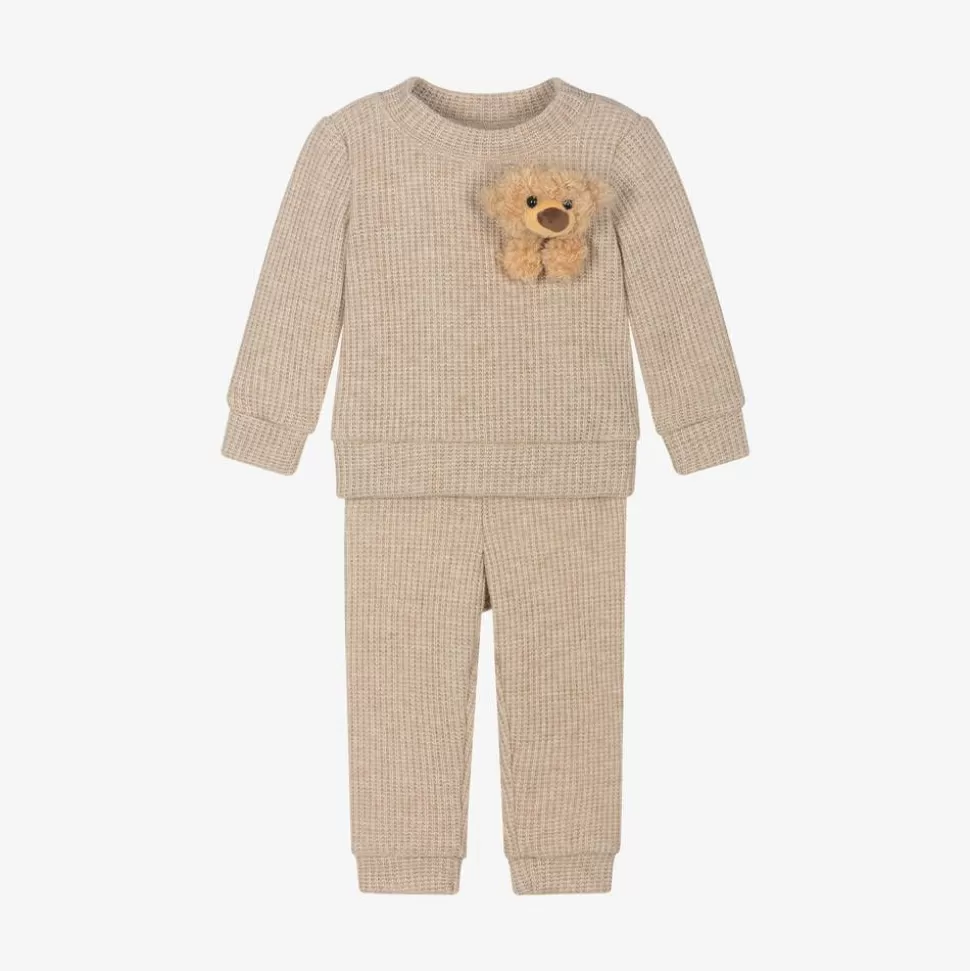 Jamiks Beige Bear Viscose Baby Trouser Set^ Gifts
