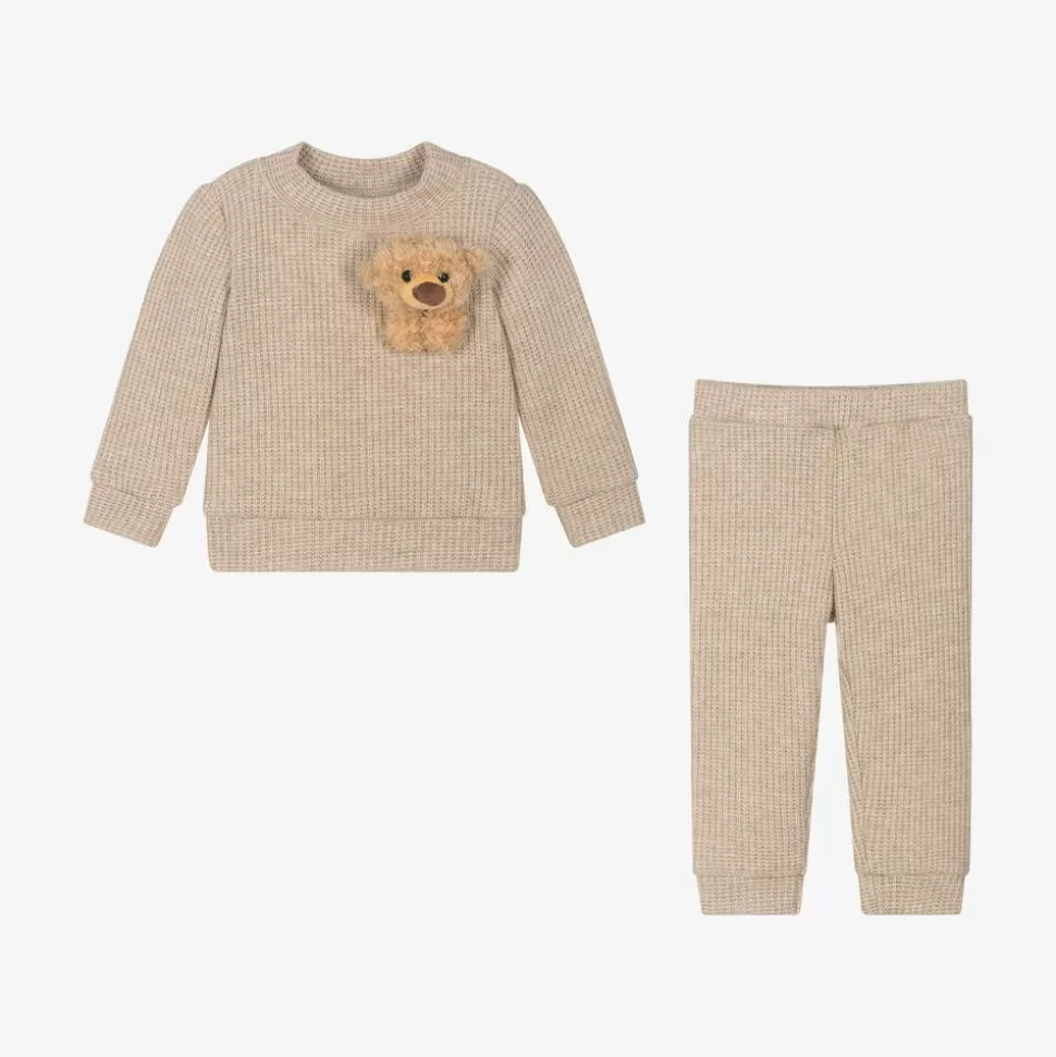 Jamiks Beige Bear Viscose Baby Trouser Set^ Gifts