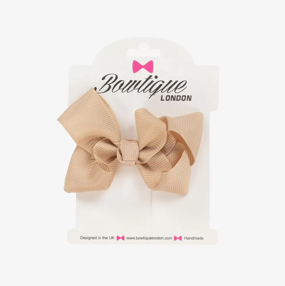 Bowtique London Beige Bow Hair Clip (7cm)^ Hair Accessories