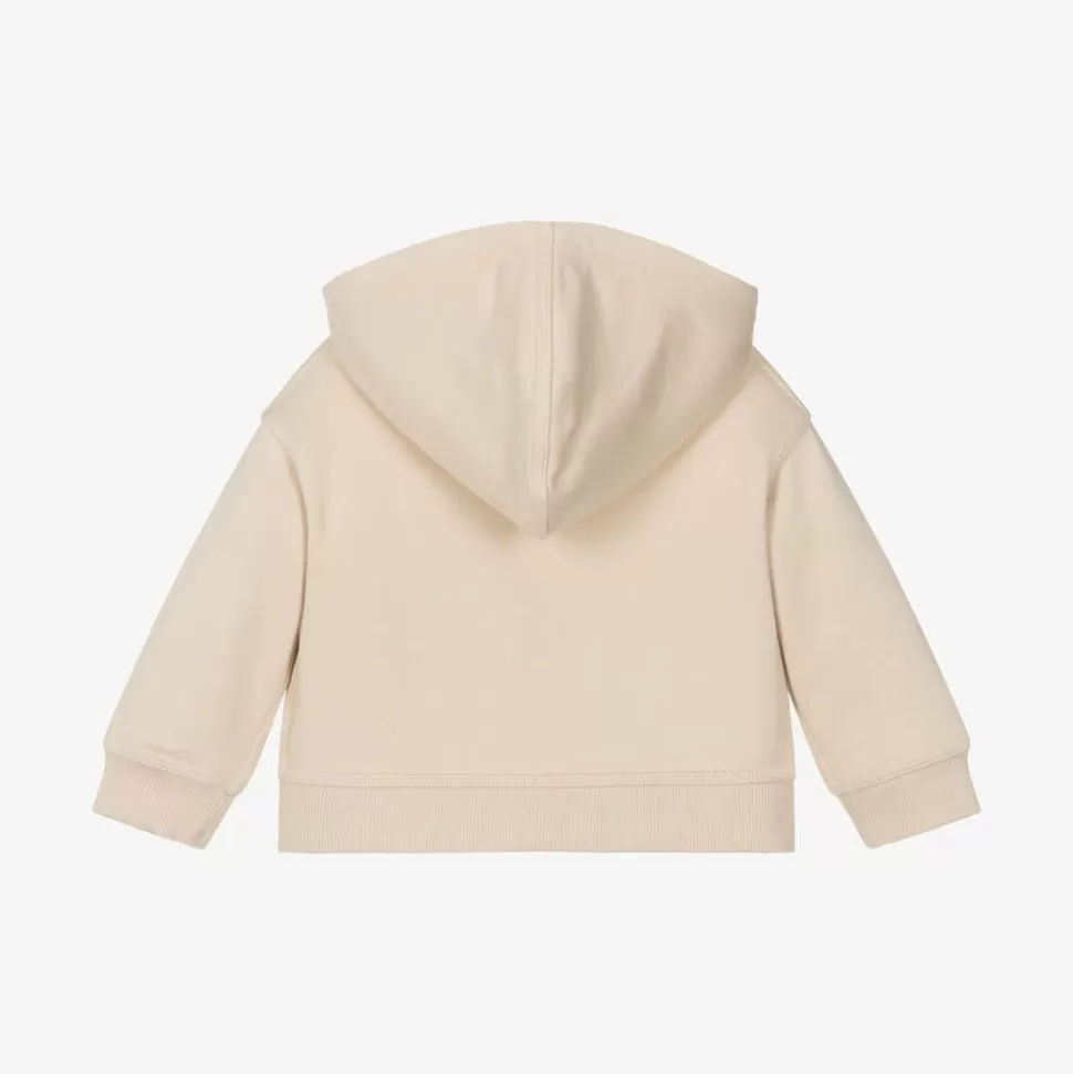 Burberry Beige Cotton Baby Zip-Up Top^BOY Tops