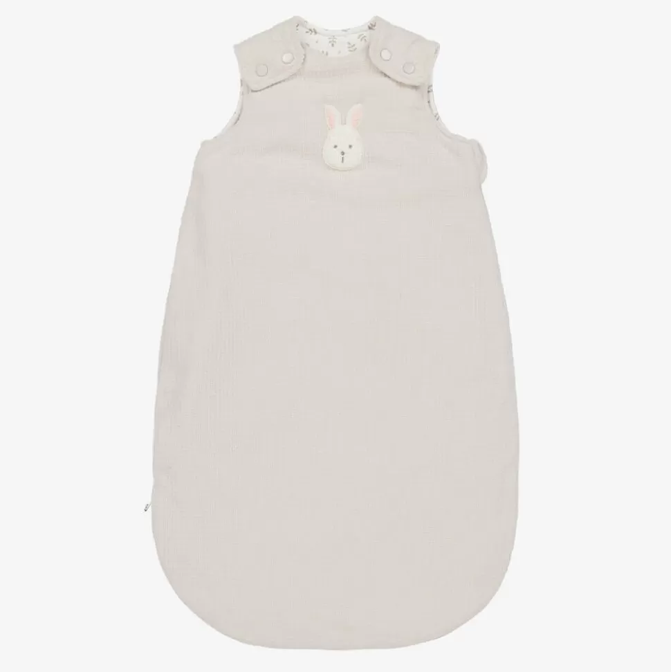 Mayoral Newborn Beige Cotton Bunny Sleeping Bag (73cm)^ Sleeping Accessories