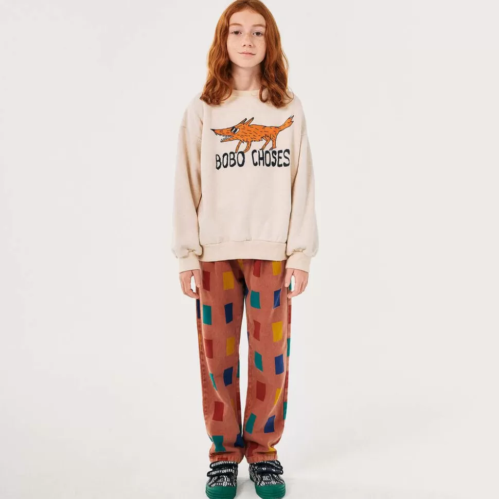 Bobo Choses Beige Cotton Fox Print Sweatshirt^BOY Tops