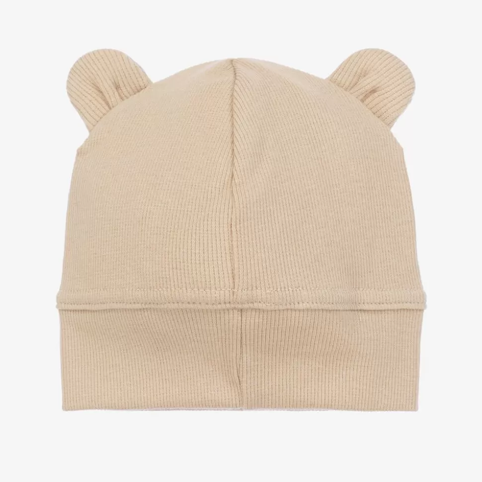 Jamiks Beige Cotton Teddy Bear Baby Hat^ Gifts