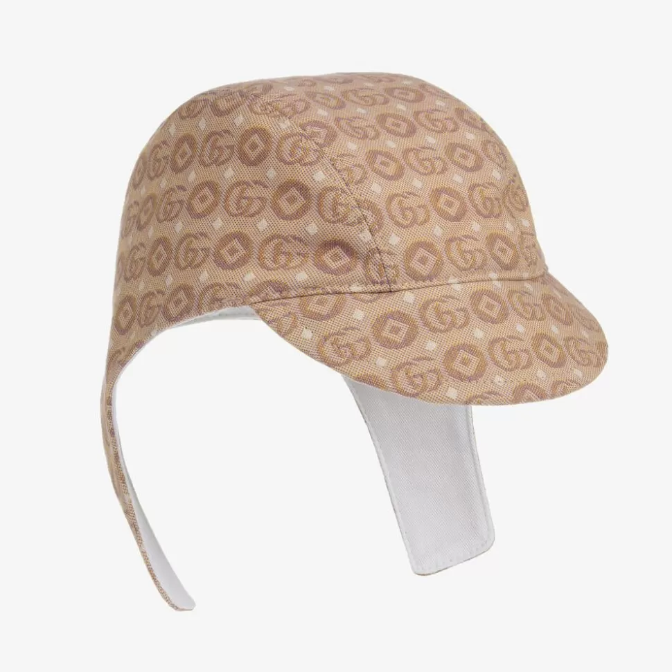 Gucci Beige Logo Baby Hat^ Hats
