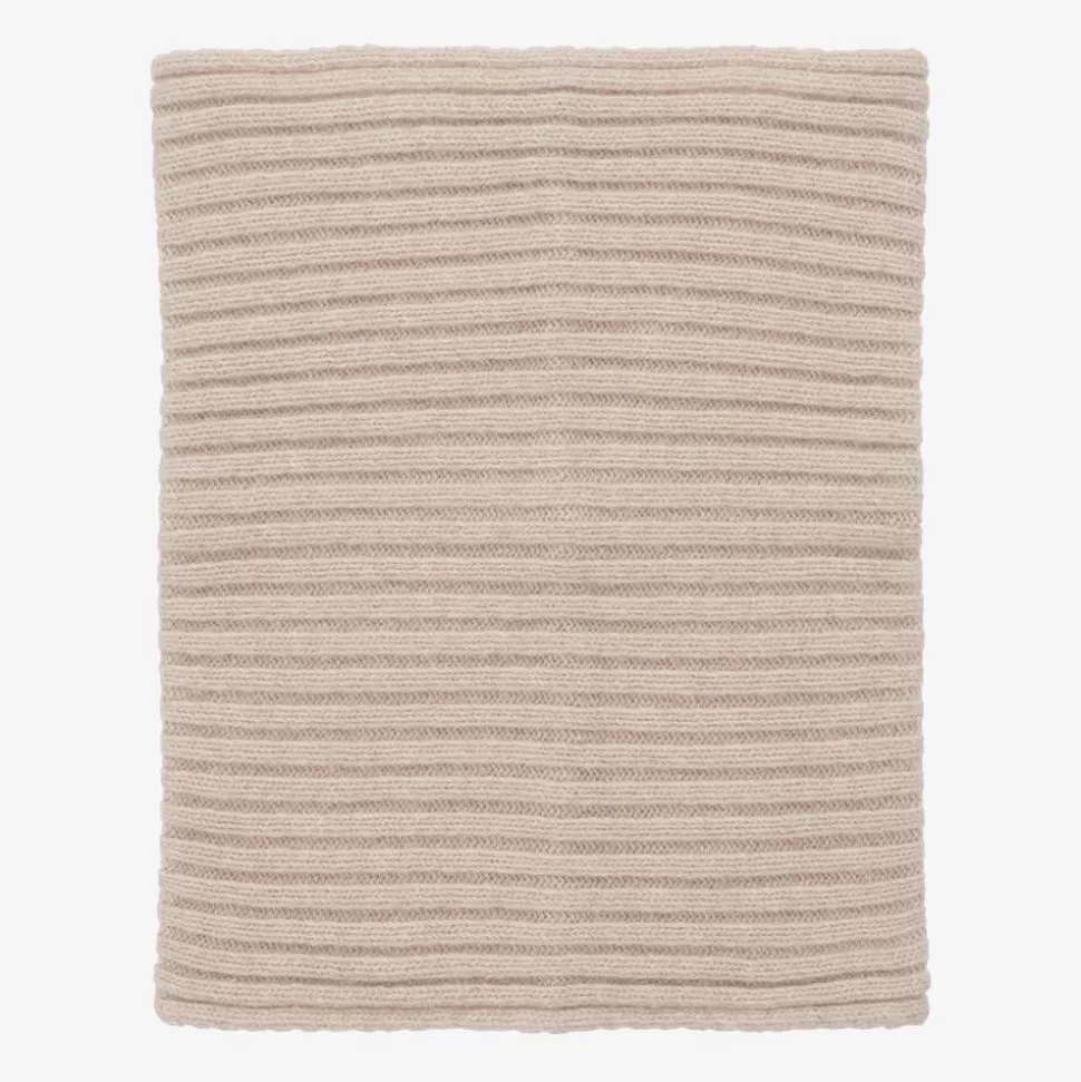 Jamiks Beige Merino Wool Knitted Snood^BOY Scarves | Scarves
