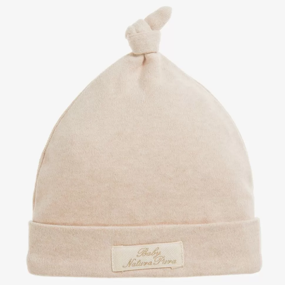 NaturaPura Beige Organic Cotton Baby Hat^BOY Hats | Hats