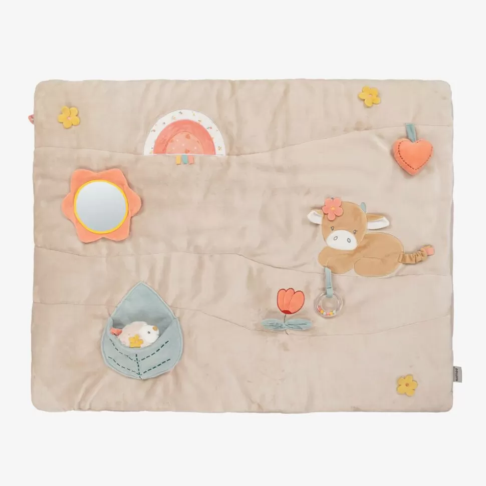 Nattou Beige Plush Playmat (100cm)^ Gifts