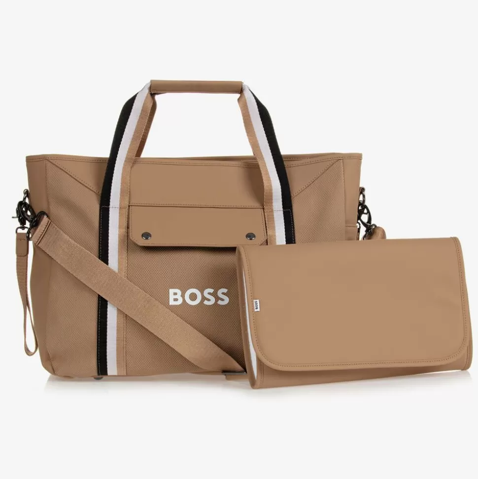 BOSS Beige Stripe Changing Bag (43cm)^ Gifts